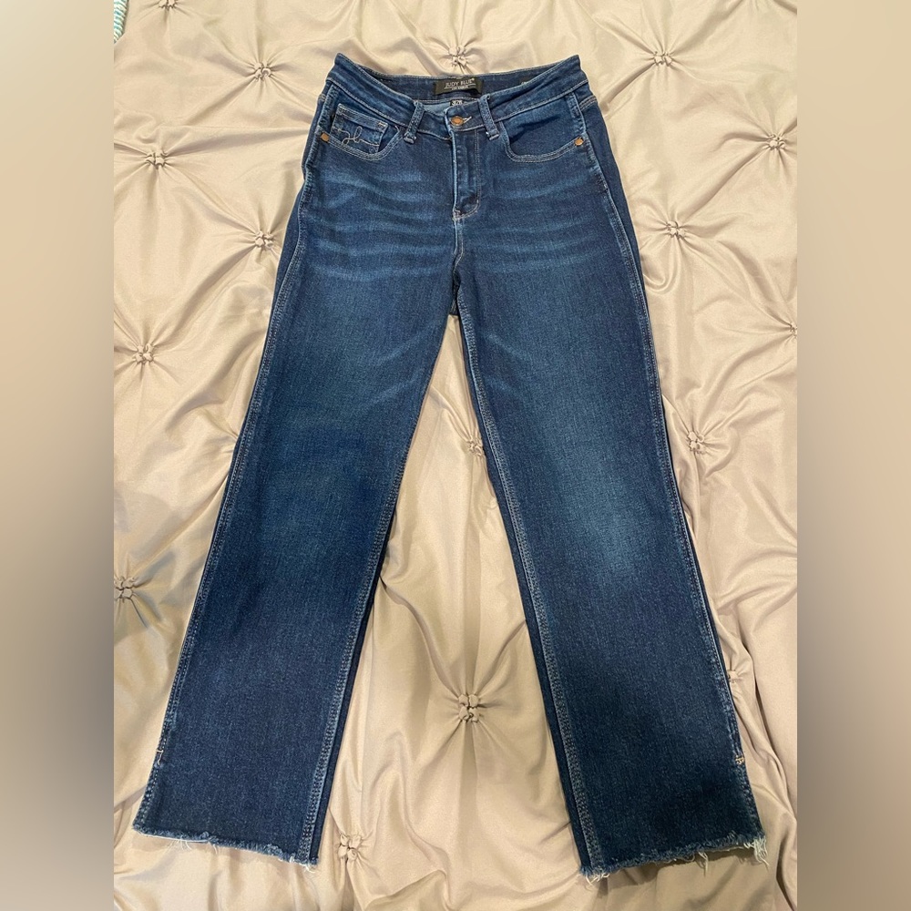 Judy blue straight leg crop Jean